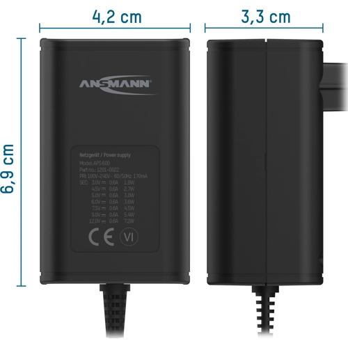 APS 600 Ansmann Plug-In Power Supplies Image 4