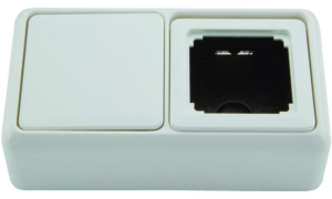Surface-mounted housing for OAD, white, 100021378