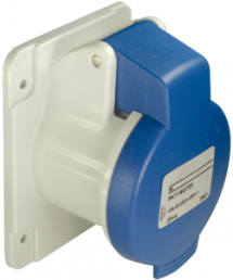 CEE surface-mounted socket, 3 pole, 32 A/200-250 V, blue, IP44, PKF32G423