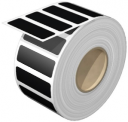 Polyester Device marker, (L x W) 45 x 15 mm, black, Roll with 450 pcs