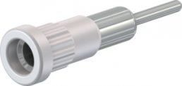 4 mm socket, round plug connection, mounting Ø 6.8 mm, white, 49.7077-29