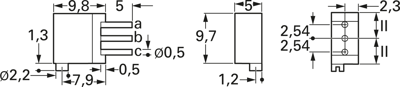 T93XA 1K0 10% Vishay Trimmer Potentiometers Image 2