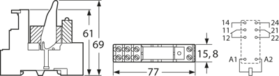 2-1415073-1 Schrack Coupling Relays Image 2