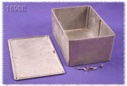 Aluminum die cast enclosure, (L x W x H) 120 x 120 x 34 mm, black (RAL 9005), IP54, 1590QBK