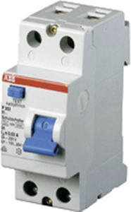 Residual current circuit breaker, 2 pole, 16 A, 10 mA, type A, 230 V