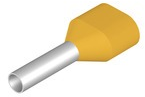 Insulated Wire end ferrule, 1.0 mm², 15 mm/8 mm long, yellow, 9018530000