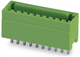 Pin header, 3 pole, pitch 2.5 mm, straight, green, 1881561
