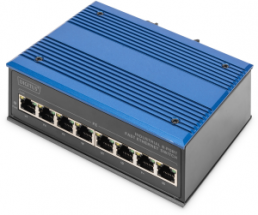 Ethernet switch, unmanaged, 8 ports, 100 Mbit/s, 12-48 VDC, DN-650106