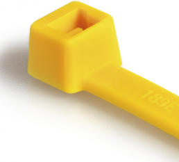 Cable tie internally serrated, polyamide, (L x W) 390 x 4.7 mm, bundle-Ø 1.5 to 110 mm, yellow, -40 to 85 °C