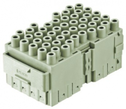 Socket contact insert, Yellock 60, 48 pole, unequipped, crimp connection, 11056483101
