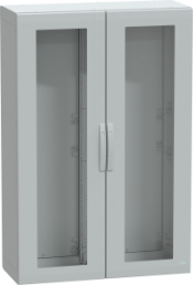Control cabinet, (H x W x D) 1500 x 1000 x 420 mm, IP65, polyester, light gray, NSYPLA15104TG