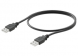 USB connection cable, USB plug type A to USB plug type A, 1.5 m, black