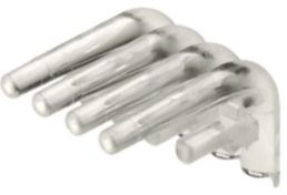 Connector, 10 pole, pitch 3.5 mm, angled, transparent, 1699580000