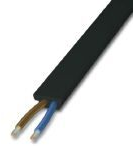 TPE Flat cable 2 x 1.5 mm², unshielded, black