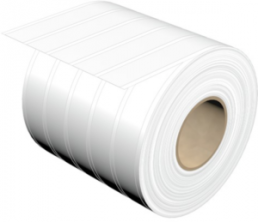 Polyvinyl chloride Label, (L x W) 30 m x 15 mm, white, Roll with 30 pcs