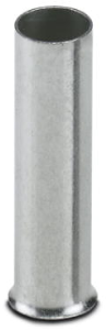 Uninsulated Wire end ferrule, 10 mm², 18 mm long, DIN 46228/1, silver, 3200344