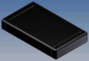 ABS enclosure, (L x W x H) 160 x 94 x 25 mm, black (RAL 9004), IP54, TB-1.9