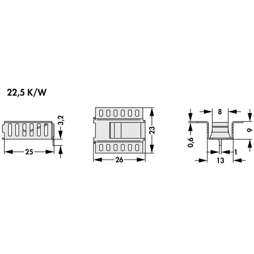 FK 266 MI 220 H Fischer Elektronik Heat Sinks Image 2