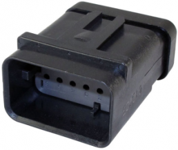 Connector, 12 pole, straight, 2 rows, gray, 1717677-2