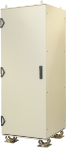 38 U EMC cabinet with shock absorber, (H x W x D) 1800 x 600 x 800 mm, IP55, steel, gray, 10130-198