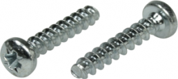 Pan head screw, PZ-Cross, Ø 3.5 mm, 10 mm, steel, galvanized