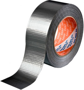 Fabric tape tesa® duct tape, 36 x 0.18 mm, polyester, silver, 50 m, 4662 34SILBER 50M 36MM