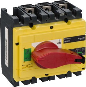 Load-break switch, Rotary actuator, 3 pole, 250 A, 750 V, (W x H x D) 140 x 136 x 96 mm, fixed mounting, 31126