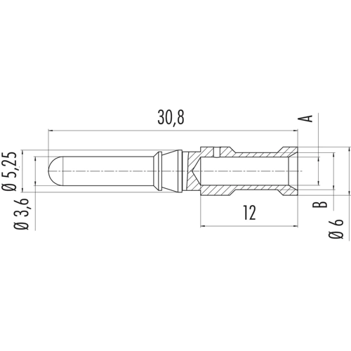 61 1285 139 binder Crimp Contacts Image 2