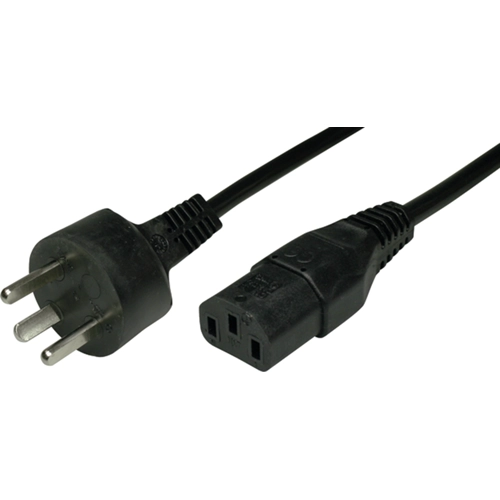 DK/3EL-H05VVF3G100-C13/2,50M SW9005 FELLER Power Cords