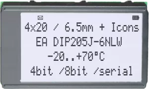 EA DIP205J-6NLW DISPLAY VISIONS LED-Modules