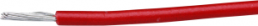 PVC-Stranded wire, high flexible, LiYv, 0.14 mm², AWG 26, red, outer Ø 1.1 mm