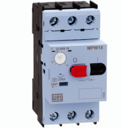 Motor protection circuit breaker, 3 pole, 0.16 to 0.25 A, 18 A, screw connection, 12429312