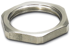 Counter nut, M20, 24 mm, silver, 1411249