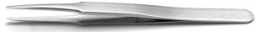 Precision tweezers, uninsulated, antimagnetic, High strength alloy, 120 mm, 2A.NC.0