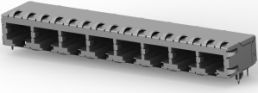 Socket, RJ45, 8 pole, 8P8C, Cat 5, solder connection, through hole, 6339169-3