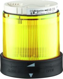 Permanent light, yellow, 24 VDC, IP65/IP66