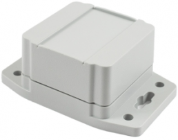 ABS enclosure, (L x W x H) 65 x 65 x 42 mm, light gray (RAL 7035), IP68, 1555BF22GY