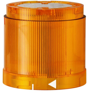 Xenon flash light element, Ø 70 mm, yellow, 24 VDC, IP54