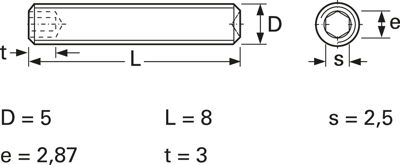 BYB-3-14H456 by.B Screws, Threaded Rods Image 1