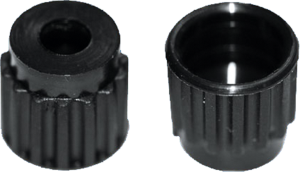 Knurled head, M4, H 11 mm, outer Ø 10.5 mm, nylon, 02.40.140