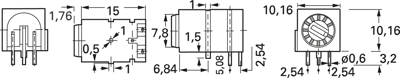 1831.2101 Mentor Trimmer Potentiometers Image 2