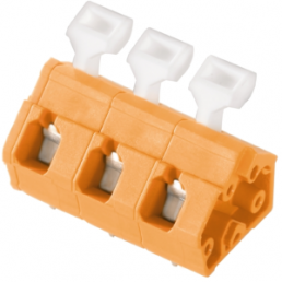 PCB terminal, 11 pole, pitch 7.5 mm, AWG 26-14, 15 A, spring-clamp connection, orange, 1953100000