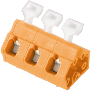 PCB terminal, 10 pole, pitch 7.5 mm, AWG 26-14, 15 A, spring-clamp connection, orange, 1953090000