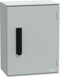 Control cabinet, (H x W x D) 430 x 330 x 200 mm, IP66, polyester, light gray, NSYPLM43VG
