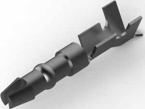 Round plug, Ø 1.83 mm, L 13.84 mm, uninsulated, straight, 0.3-0.6 mm², AWG 22-20, 3-42642-3