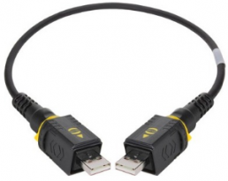 USB 2.0 connecting cable, PushPull (V4) type A to PushPull (V4) type A, 1.5 m, black