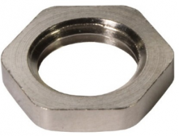 Lock nut, M10, W 14 mm, H 2.8 mm, inner Ø 1 mm, copper, 21010000051