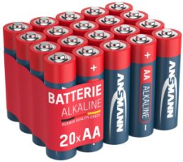 Alkali manganese-Battery, 1.5 V, LR6, AA, round cell