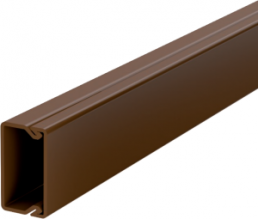 Cable duct, (L x W x H) 2000 x 30 x 17.5 mm, PVC, sepia brown, 6025021