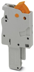 Plug, quick connection, 0.25-1.5 mm², 1 pole, 17.5 A, 6 kV, gray, 3051108